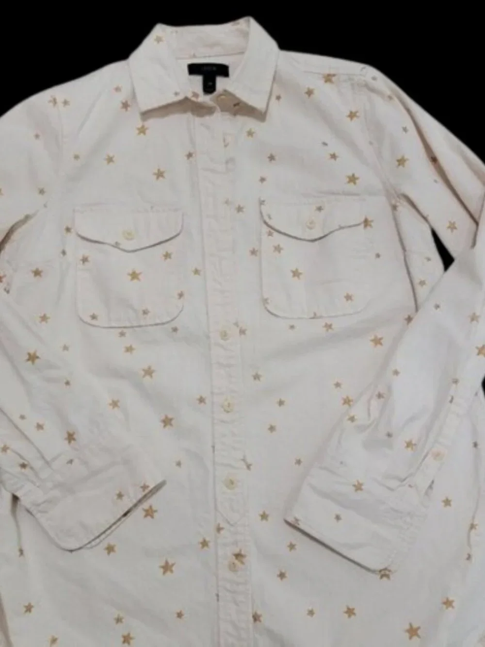 J.Crew Gold Star Ecru Heavyweight Chambray Shirt Jacket XS